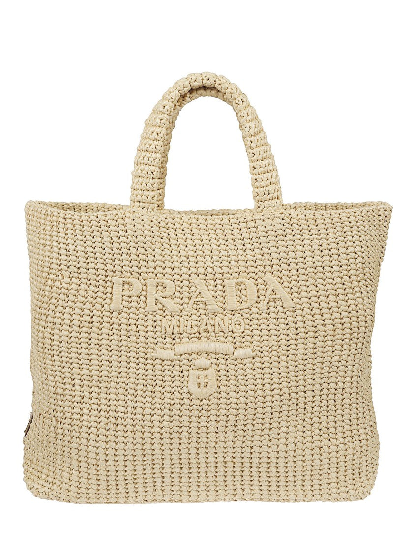 Prada Crochet Texture Tote Bag