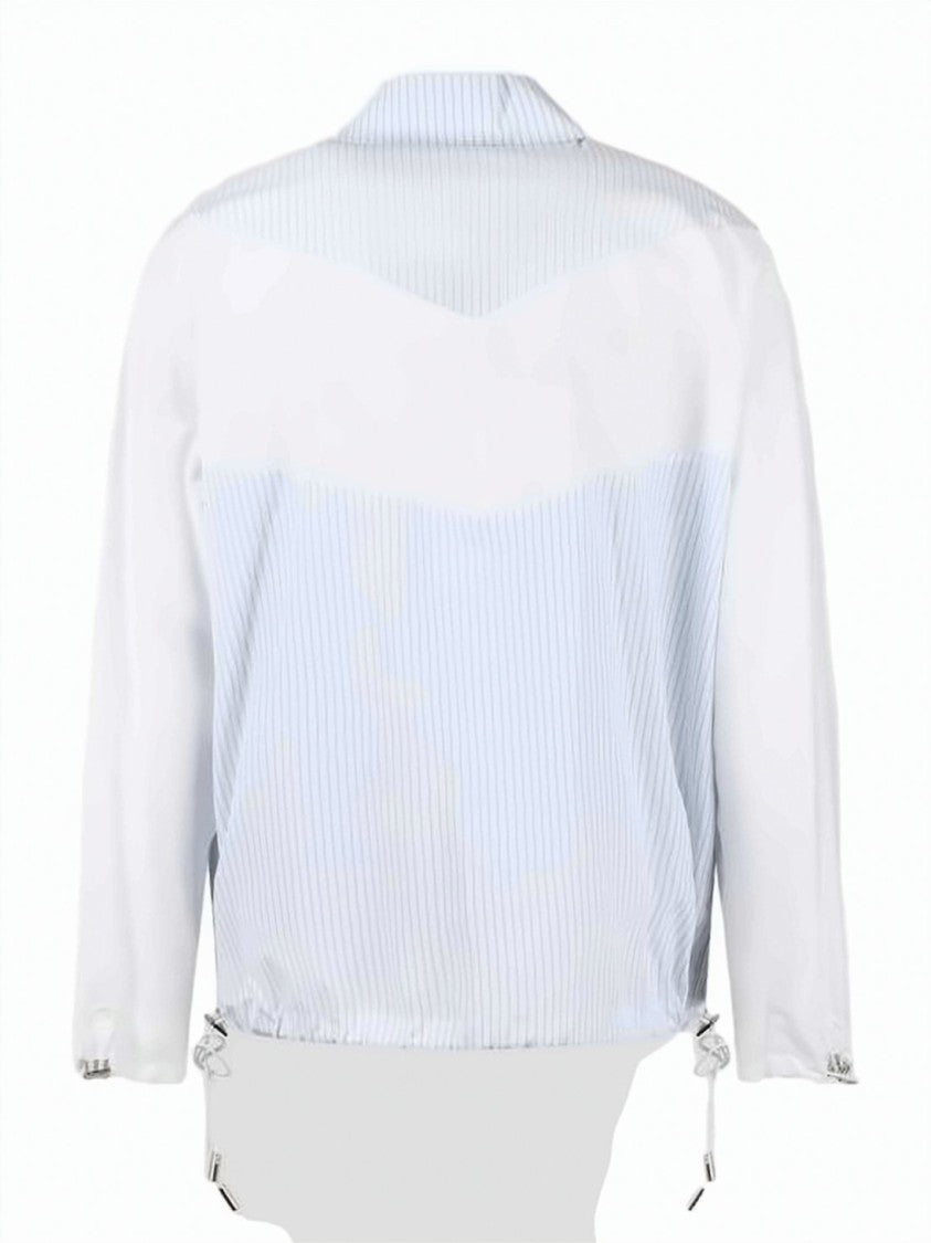 Dior Lightweight Bomber Jacket With Chevron Pattern And Adjustable Drawstrings