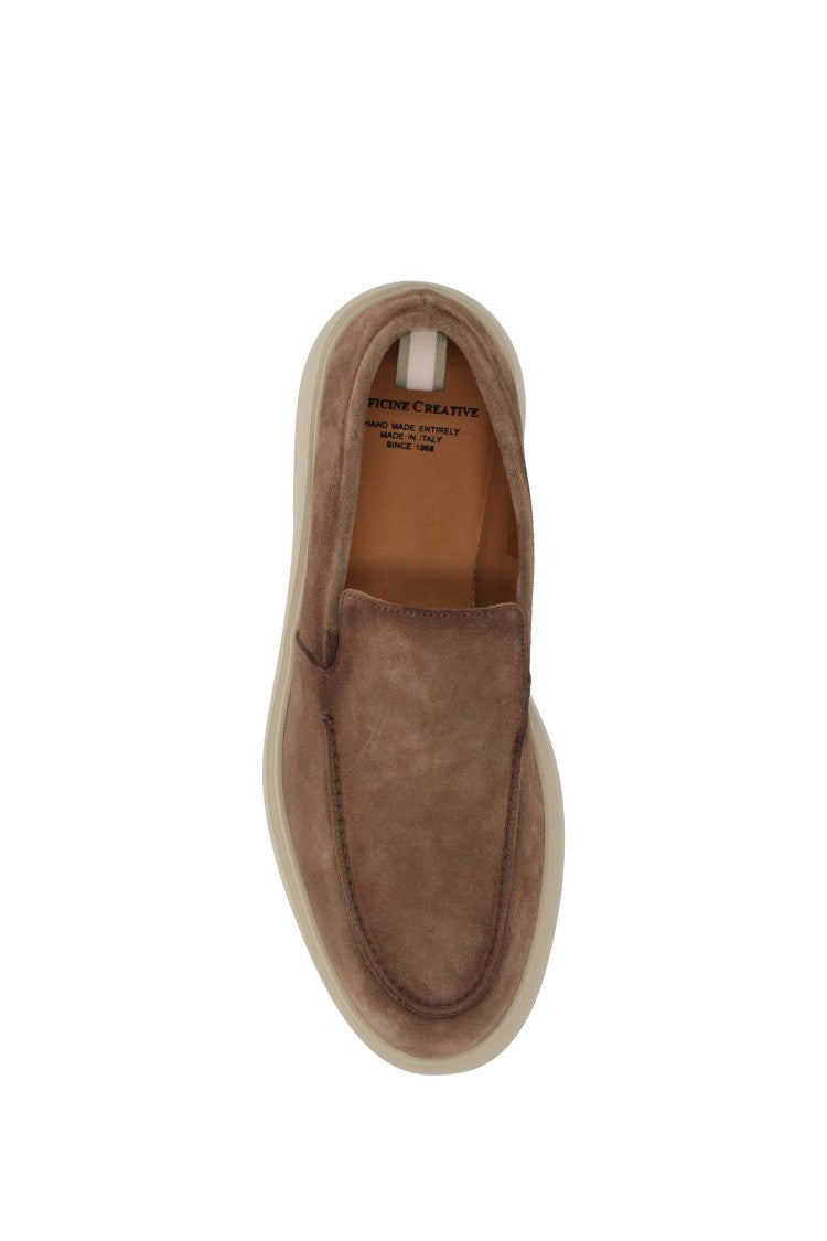 Officine Creative Bones Model Suede Slip-On