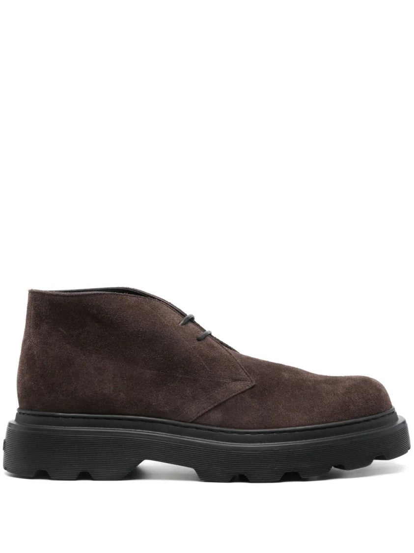 Tod's Suede Lace-Up Boots