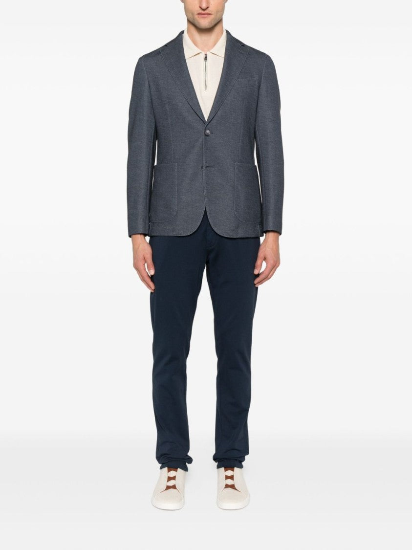 Boss Classic Linen-Viscose Blend Polo Shirt