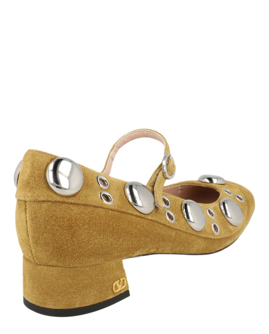 Valentino Nellcôte Suede Mary Jane Pumps