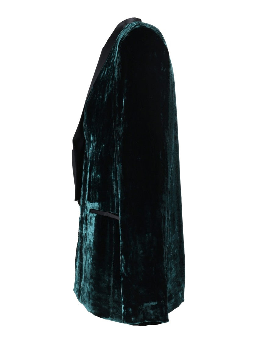 Forte Forte Velvet Silk Moiré Tuxedo Jacket