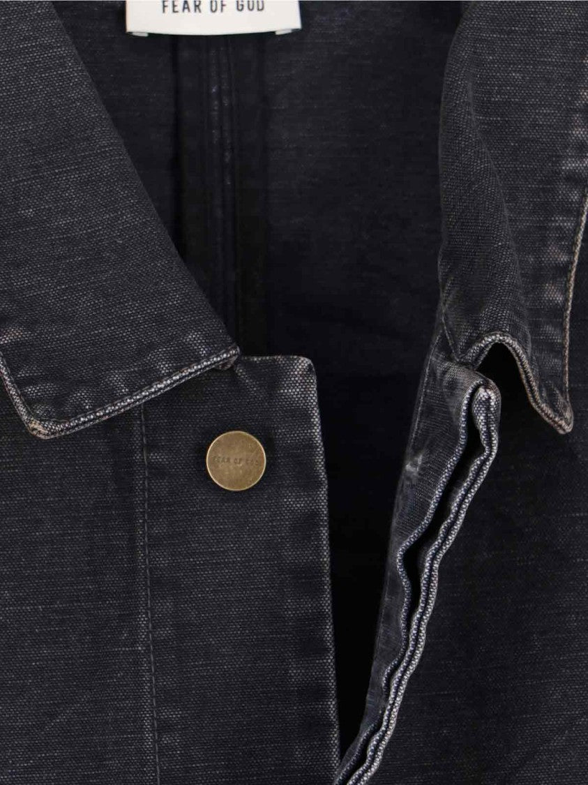 Fear Of God "Utility" Jacket – Black Cotton Canvas