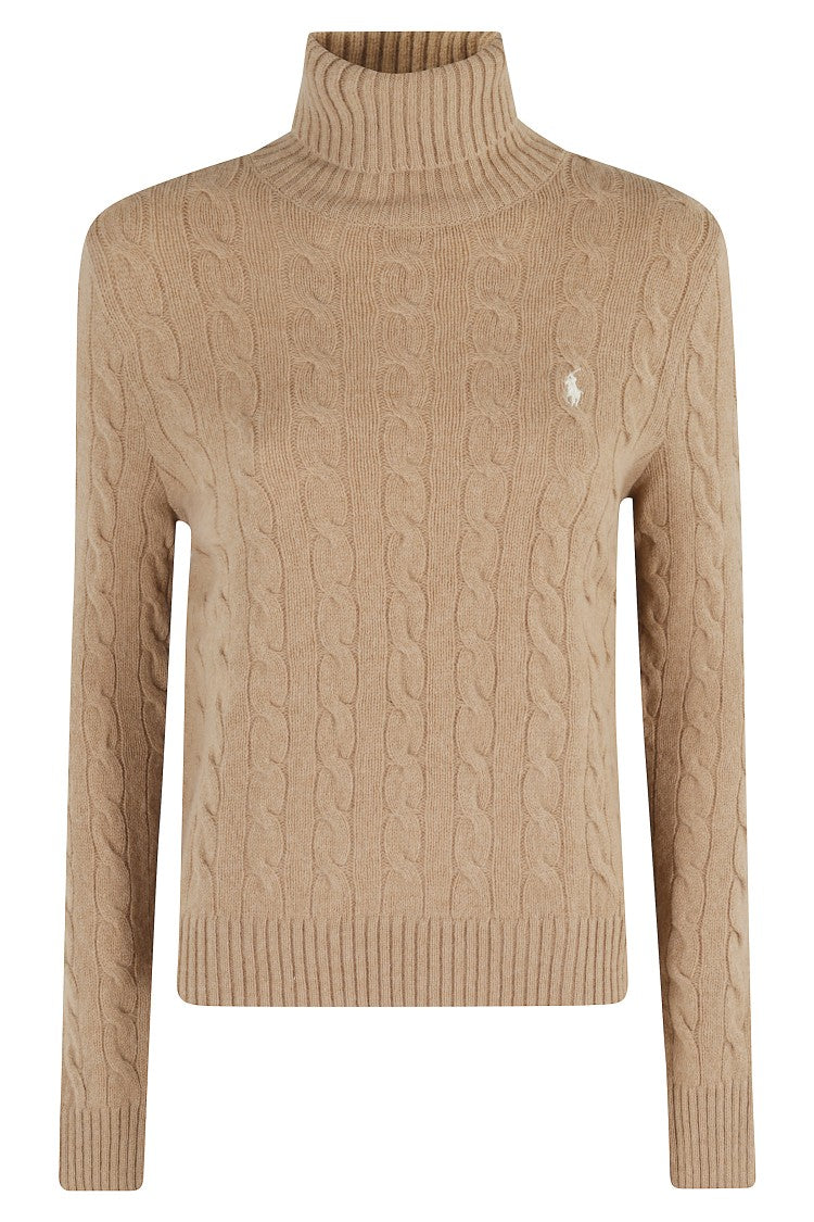 Polo Ralph Lauren Cable Knit Pullover With High Stretch Collar