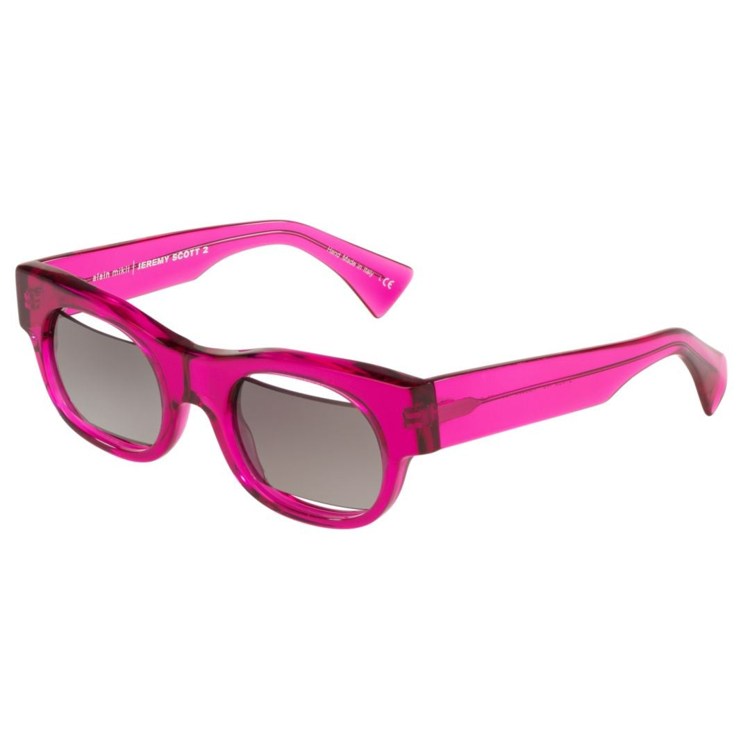 Alain Mikli 0A05059 Rectangular Frame Sunglasses In Translucent Pink Acetate