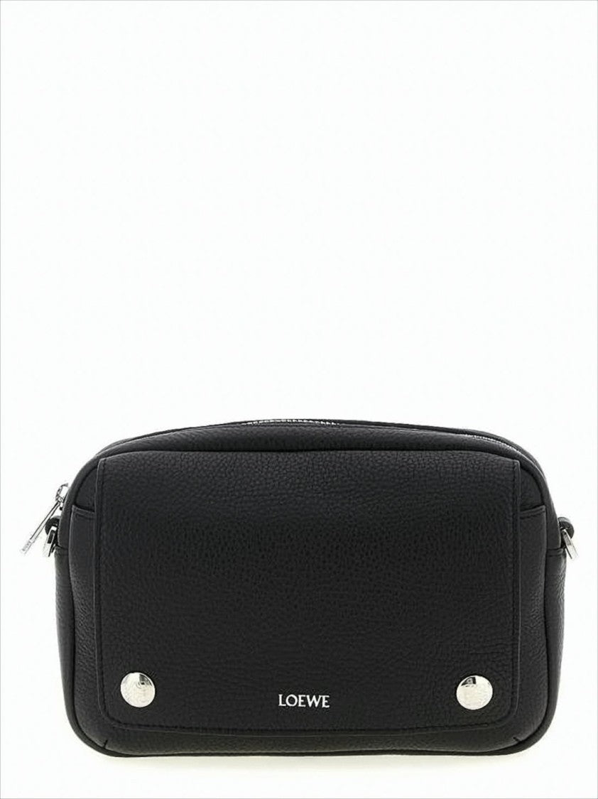 Loewe Textured Calf Leather Crossbody Bag With Adjustable Strap