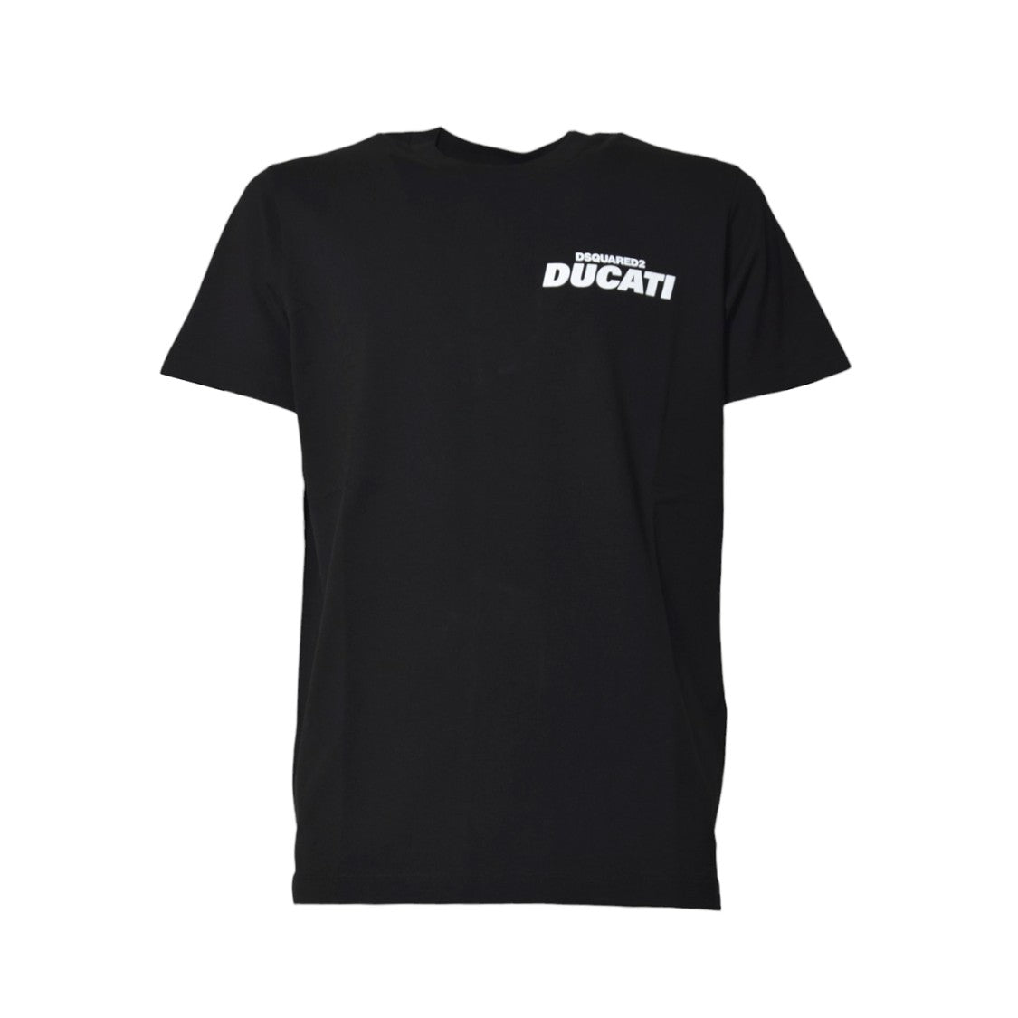 Dsquared2 Short-Sleeve Black T-Shirt With Bold Logo Print