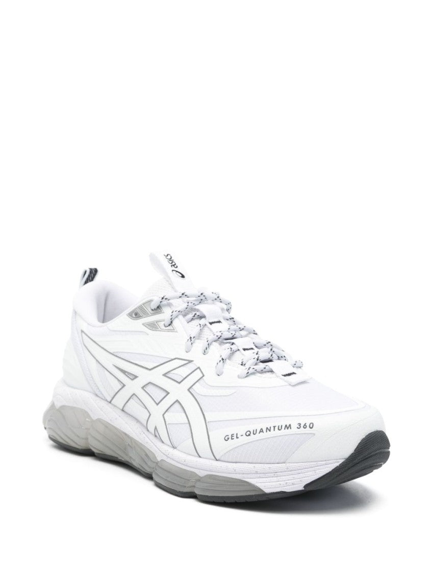 Asics White Sneakers With Breathable Mesh