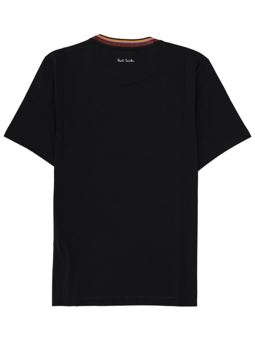 Paul Smith Striped Round Neck Organic Cotton T-Shirt