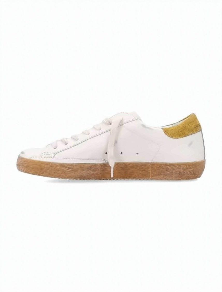 Golden Goose Leather And Suede Low-Top Sneakers With Vintage Appeal