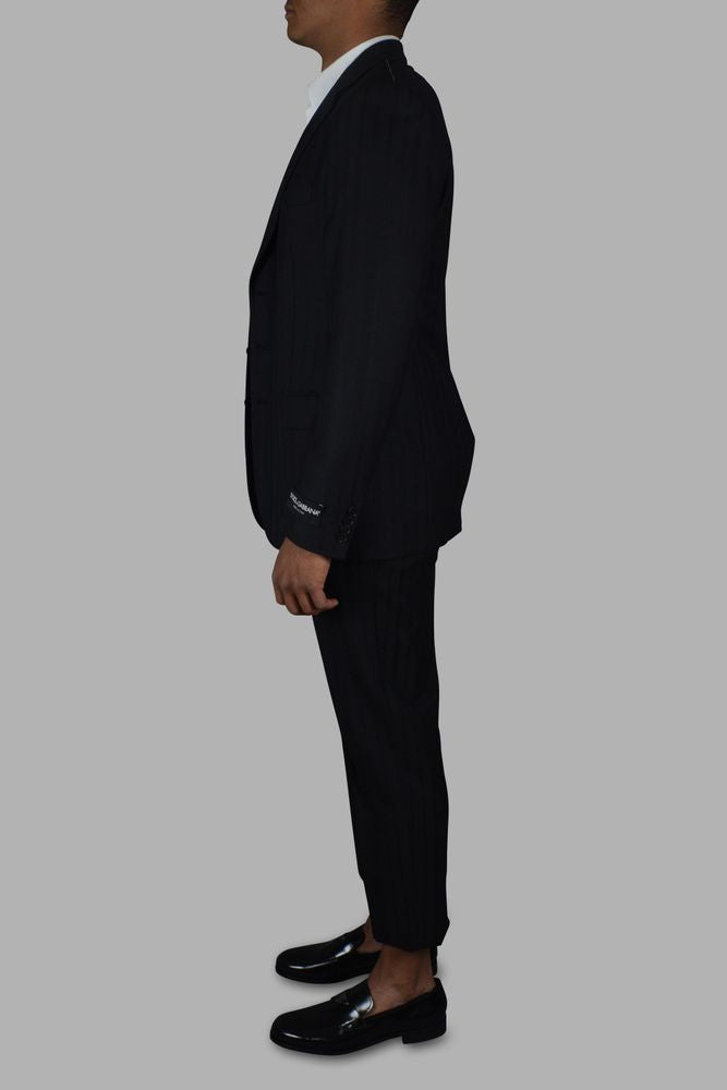 Dolce & Gabbana Herringbone-Patterned Two-Piece Suit With Tailored Details