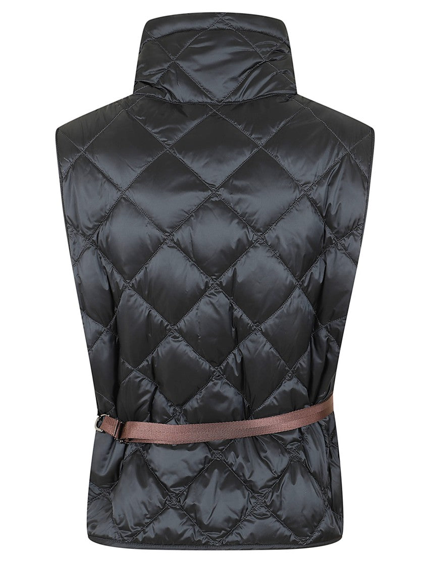 Max Mara Iridescent Nylon Canvas Down Jacket