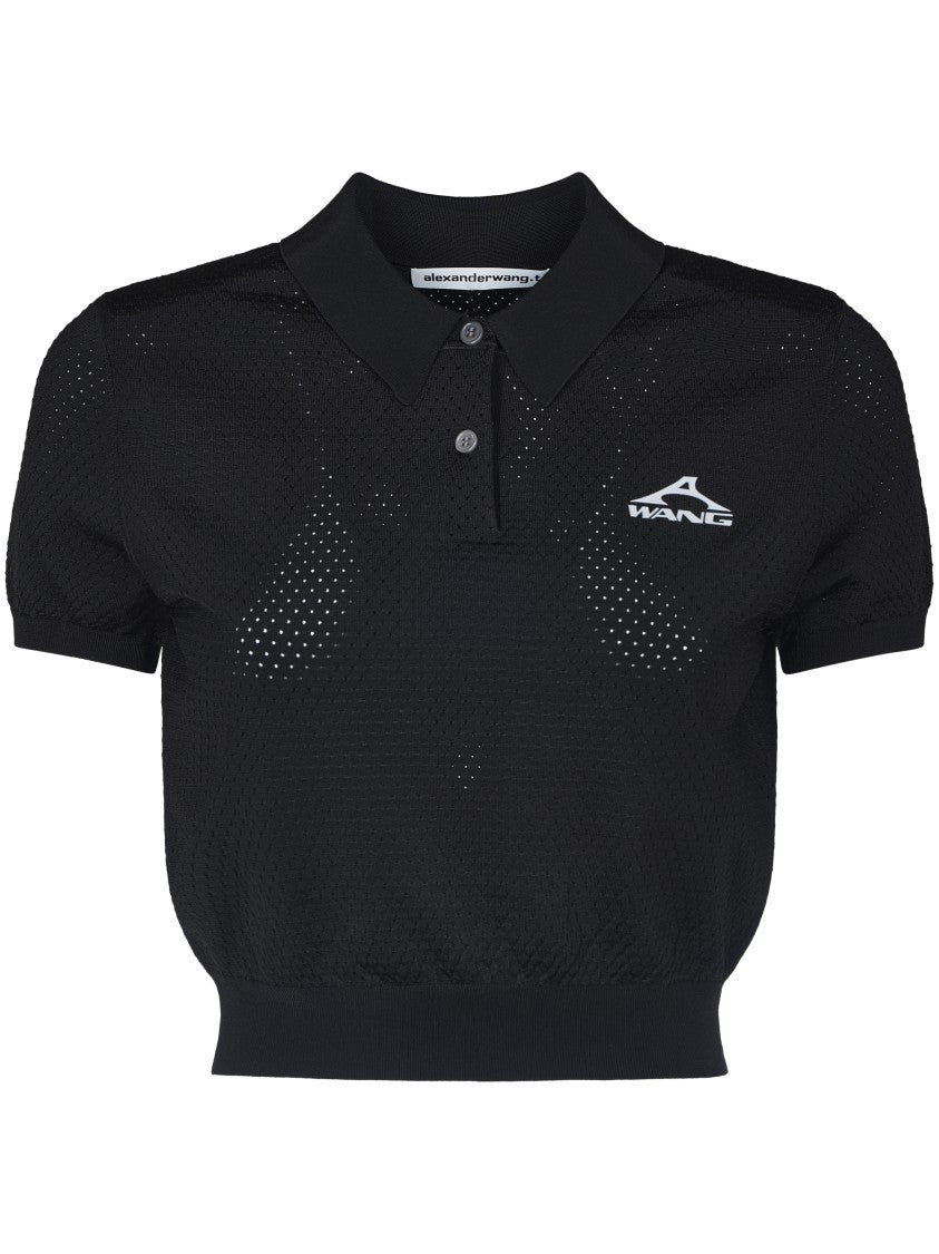 Alexander Wang Short Sleeve Polo Tee