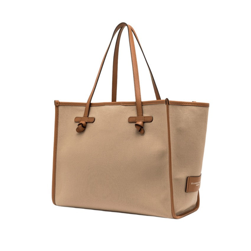 Marcella Canvas Handbag With Magnetic Closure