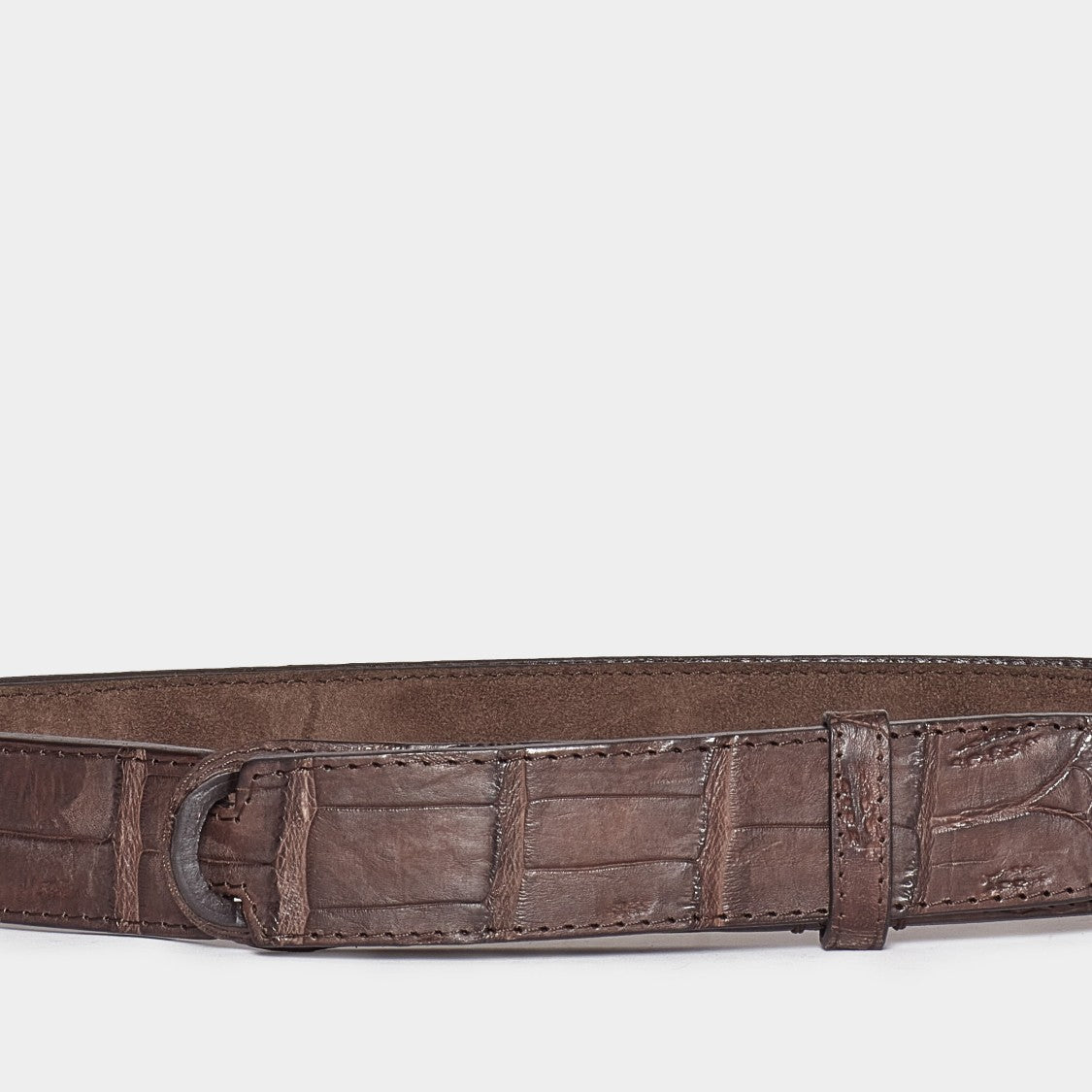 Orciani Nobuckle Belt With Moors Head