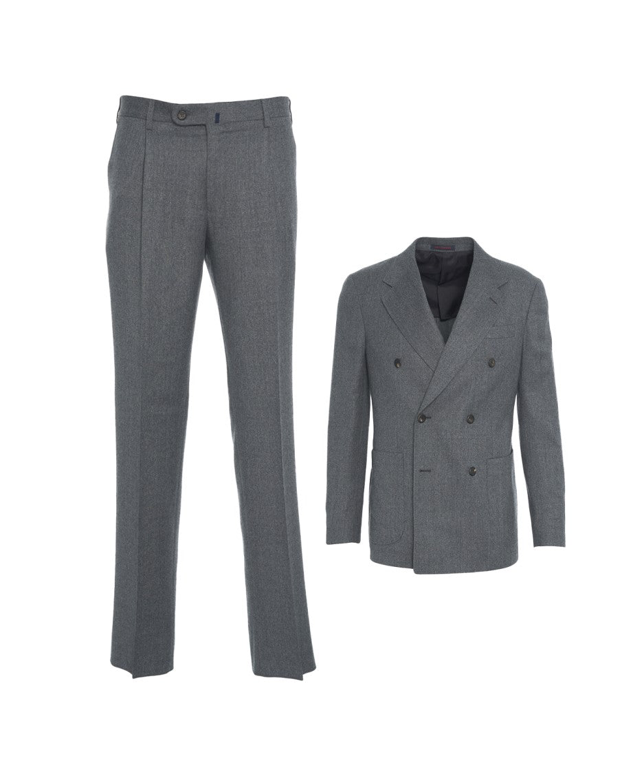 The Gigi Double-Breasted Blazer And Trousers Set With Mirror Lapels