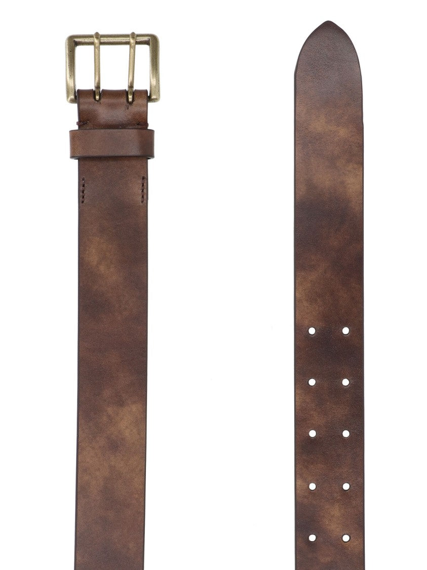 Auralee Two-Hole Belt – Brown