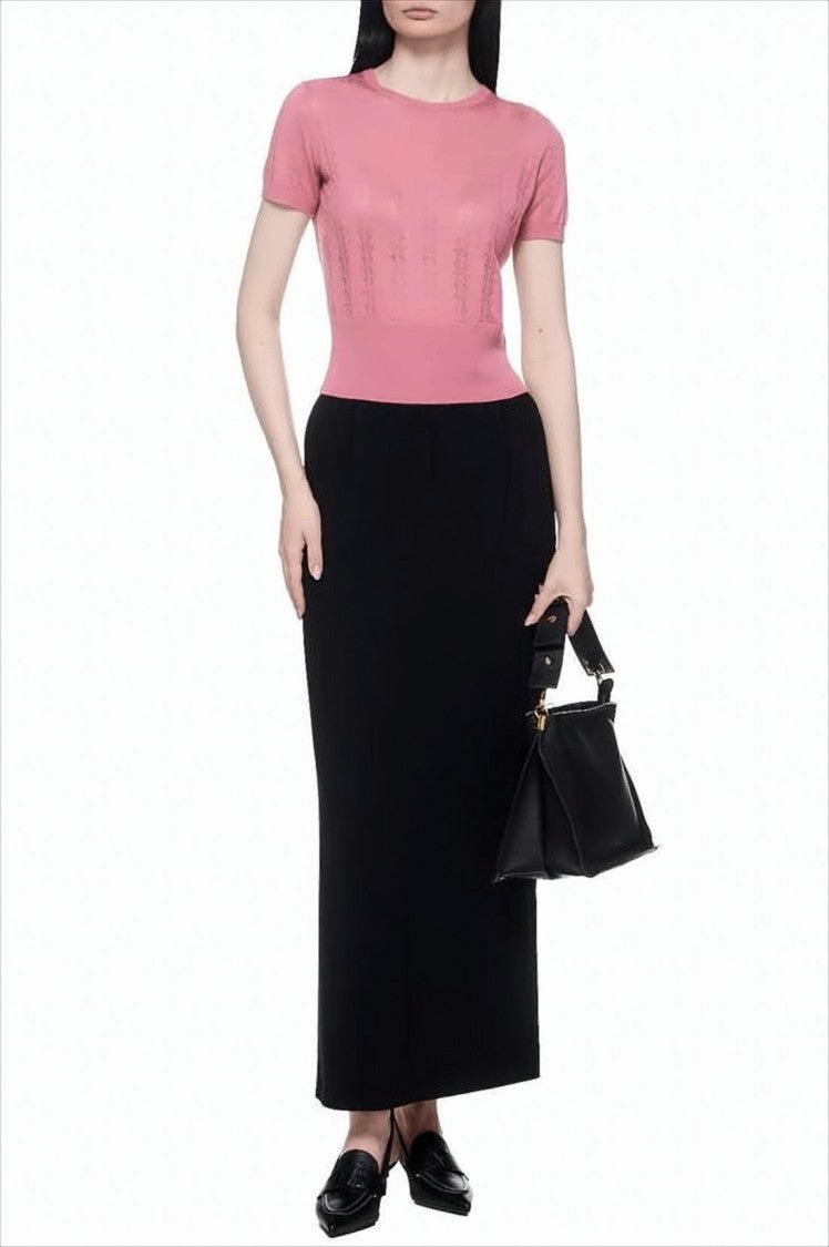 Max Mara High-Waisted Black Maxi Skirt
