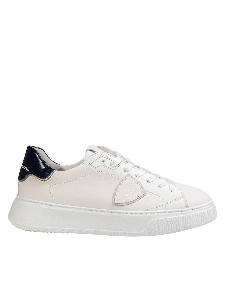Philippe Model Temple Low White Leather Sneakers