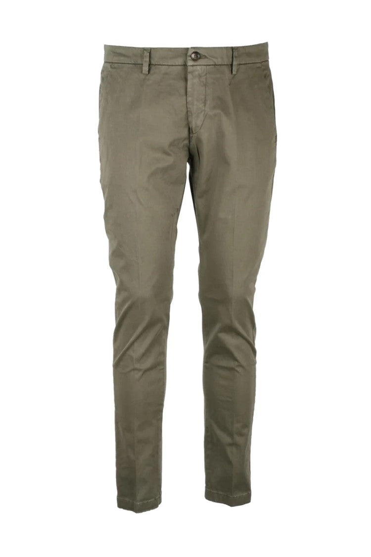 Yan Simmon Cotton Stretch Trousers - Sage Green