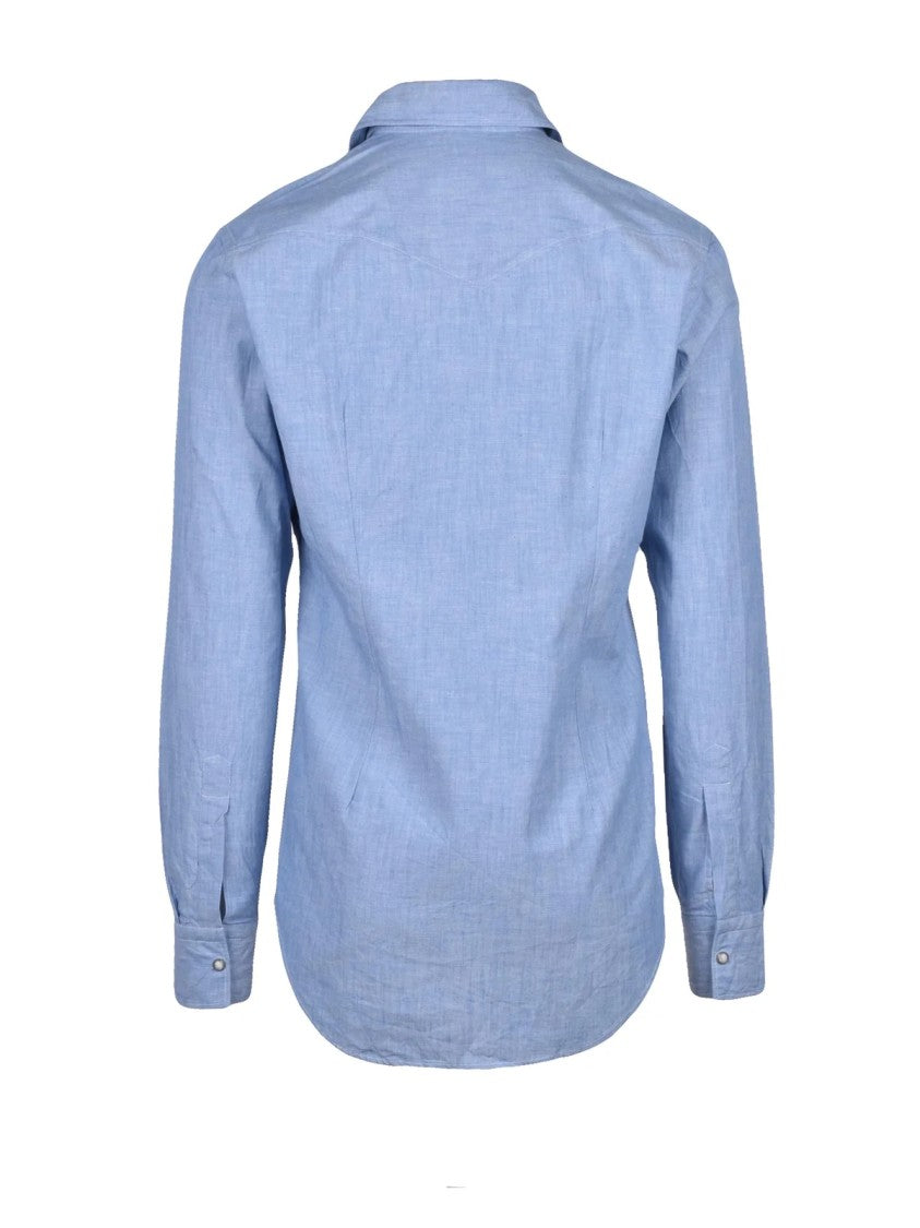 Eleventy Light Blue Cotton Shirt