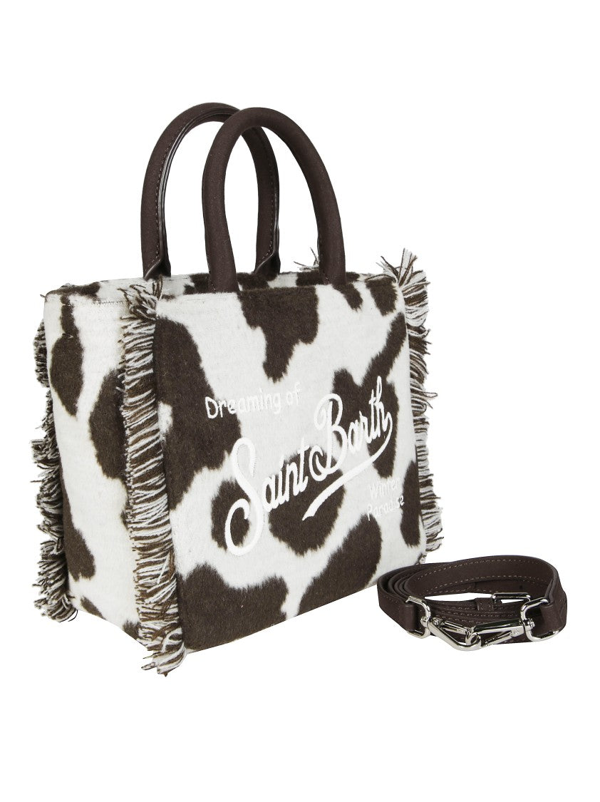 Mc2 Saint Barth Vanity Mini Felt Cow Handbag