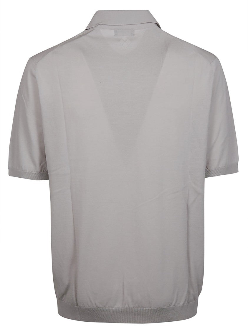 Ballantyne Short Sleeve Plain Fitted Polo
