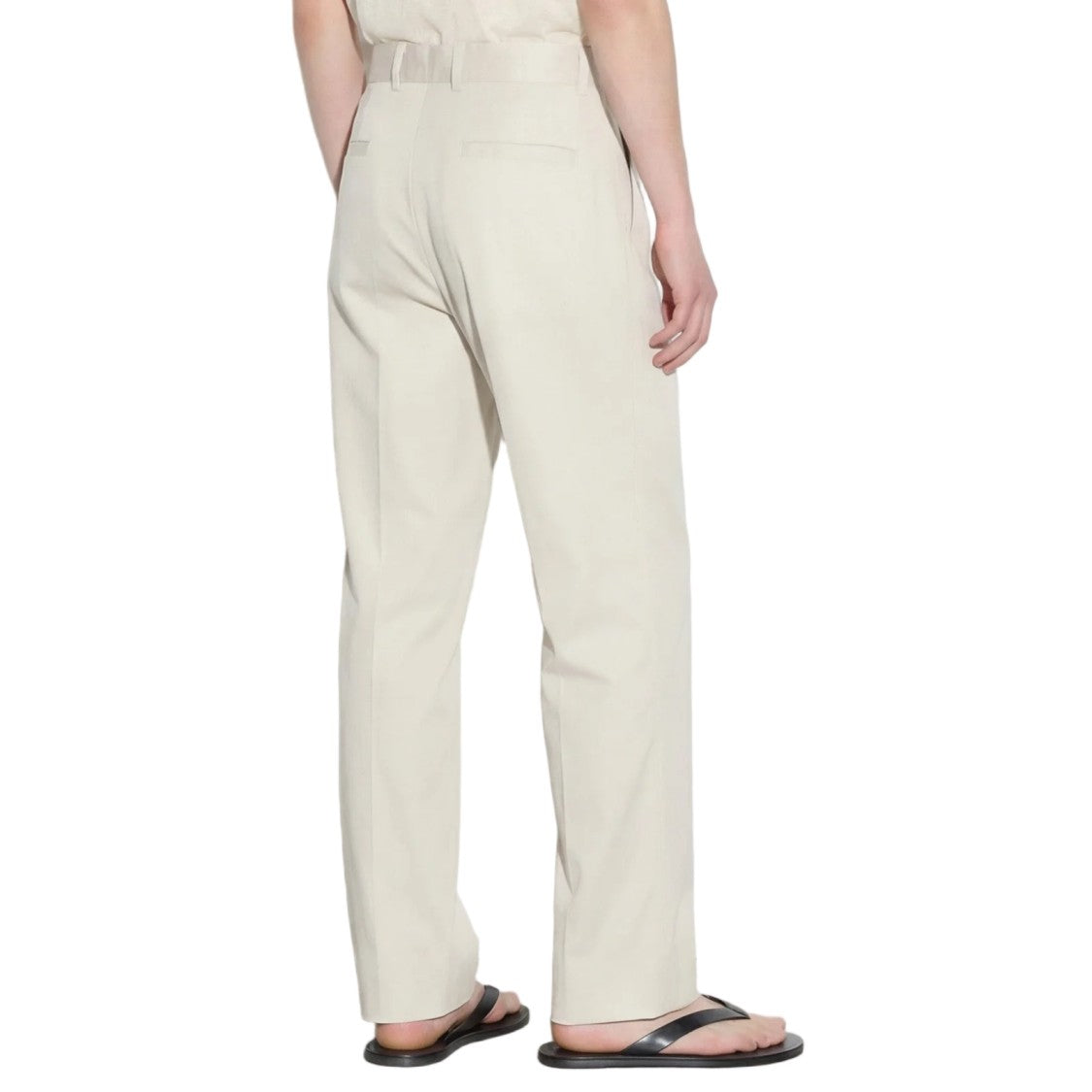 Paolo Pecora Cotton-Lyocell Stretch Loose-Fit Chino Pants