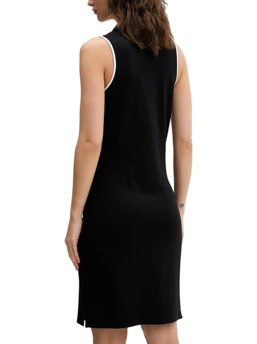 Karl Lagerfeld Sleeveless Polo-Collar Mini Dress With Embroidered Logo