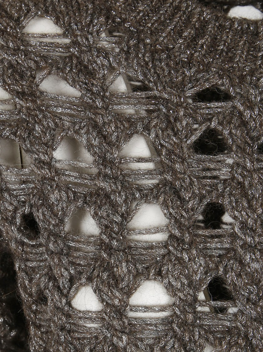 Herno Textured Openwork Alpaca And Wool Sweater