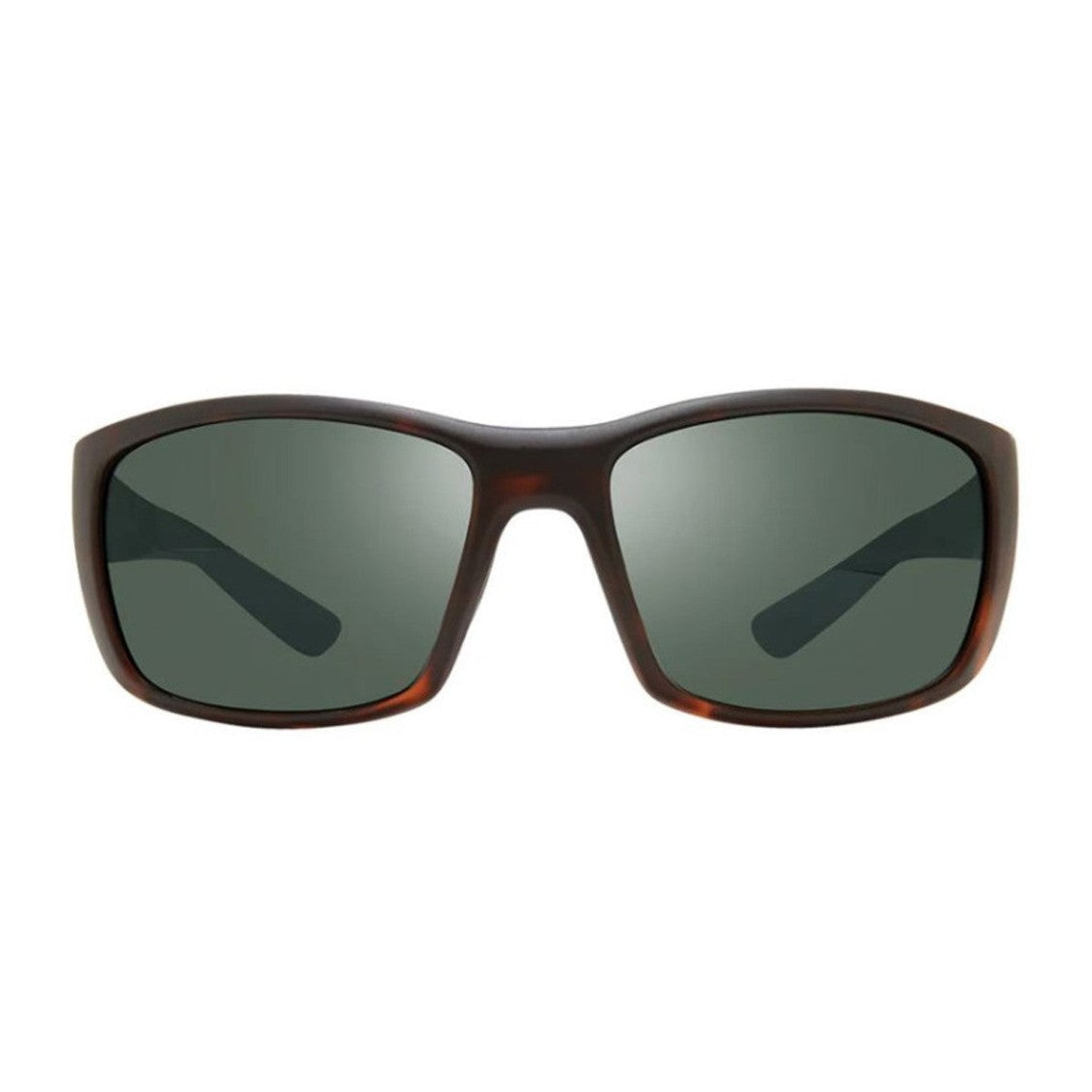 Revo Matte Tortoise Dexter Nylon Wraparound Sunglasses
