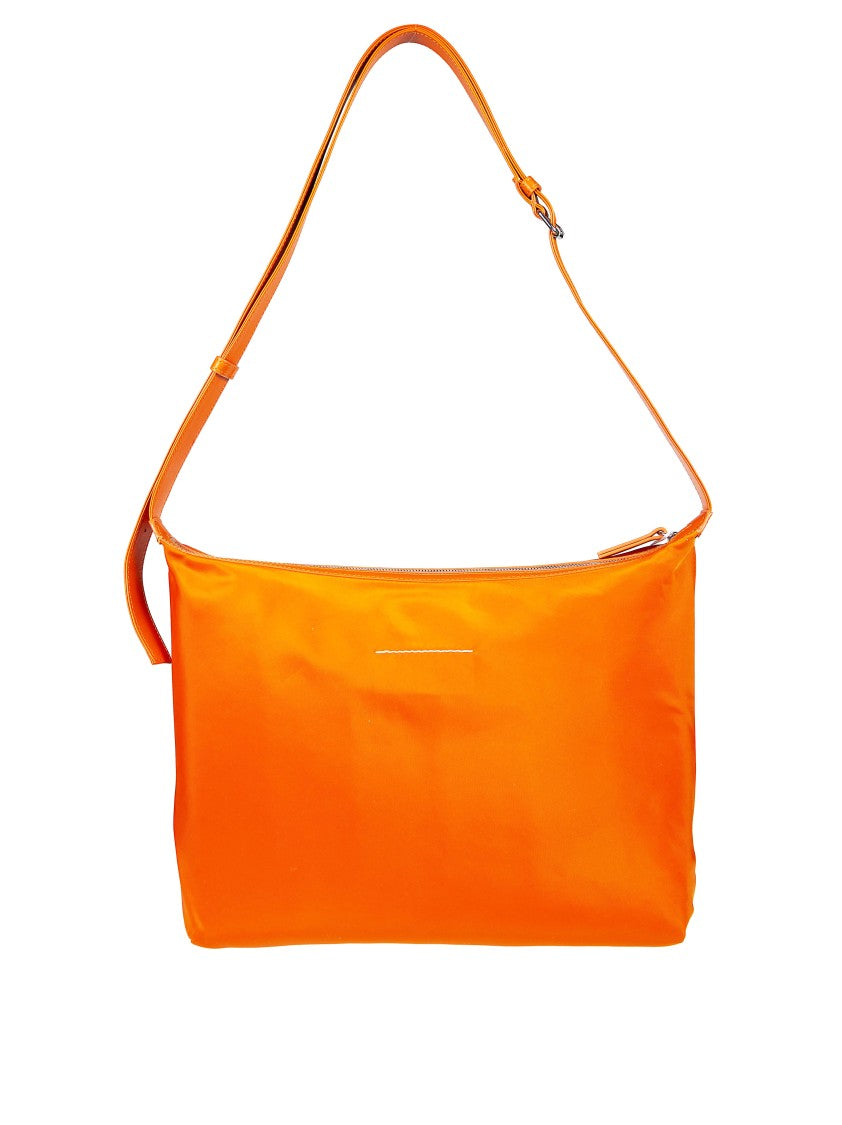 Mm6 By Maison Margiela Nylon Crossbody Embossed Logo Crossbody Bag