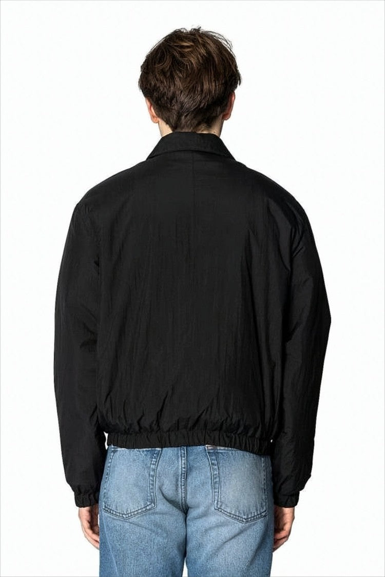 Ami Cropped Bomber Jacket With Boxy Silhouette