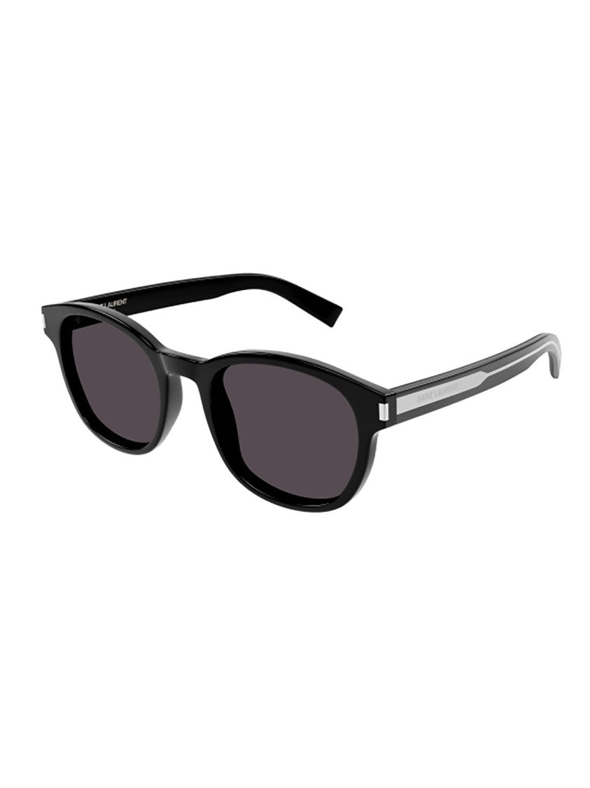 Saint Laurent Bold Oversized Black Sunglasses With Angular Design