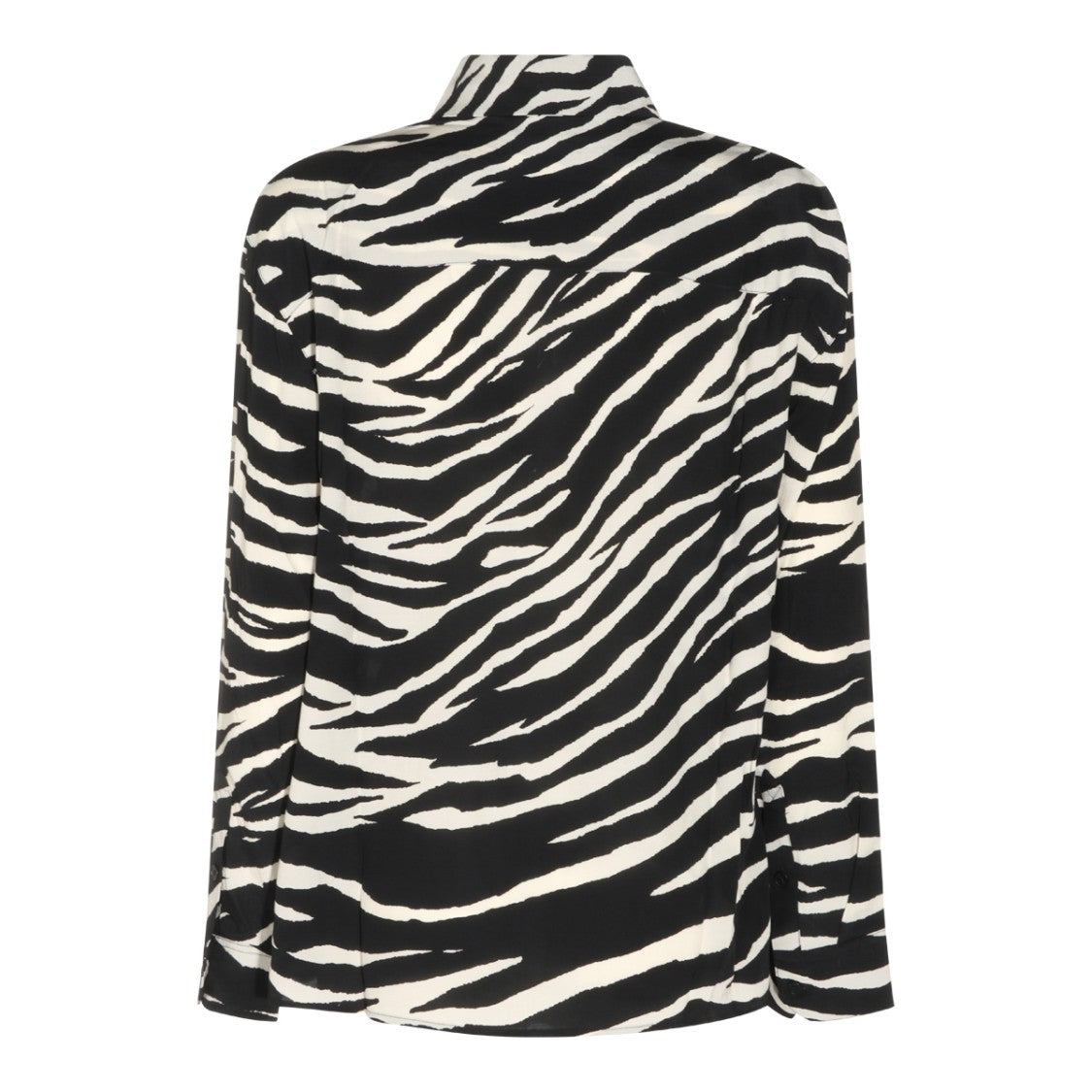 Zadig & Voltaire Animal Print Viscose Shirt With Button-Down Front