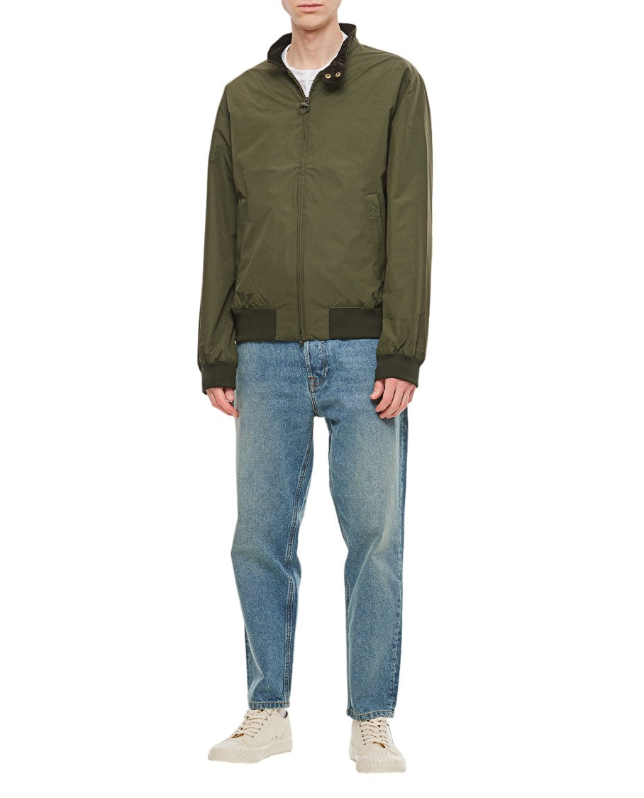 Barbour Green Royston Casual Zip-Up Jacket