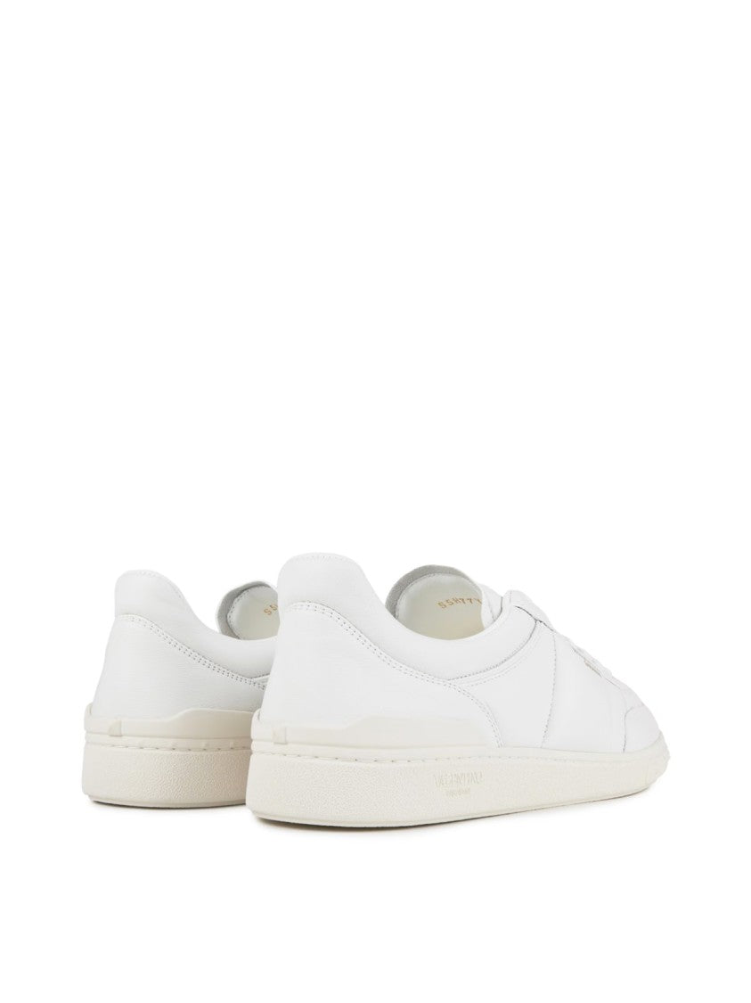 Valentino Garavani White Upvillage Logo Leather Sneakers