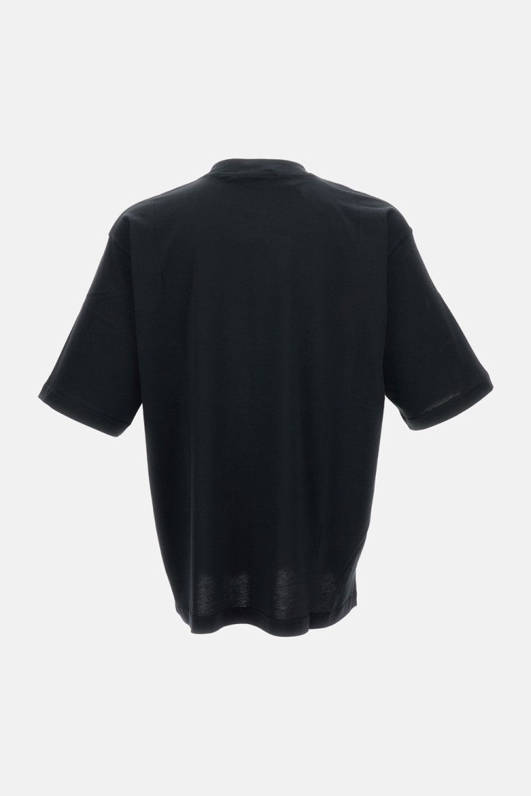 Marni Straight Cut Cotton T-Shirt With Crew Neck