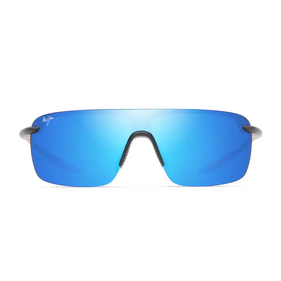 Maui Jim Matte Black Blue Hawaii Palulu Bio-Injected Mascherina Sunglasses