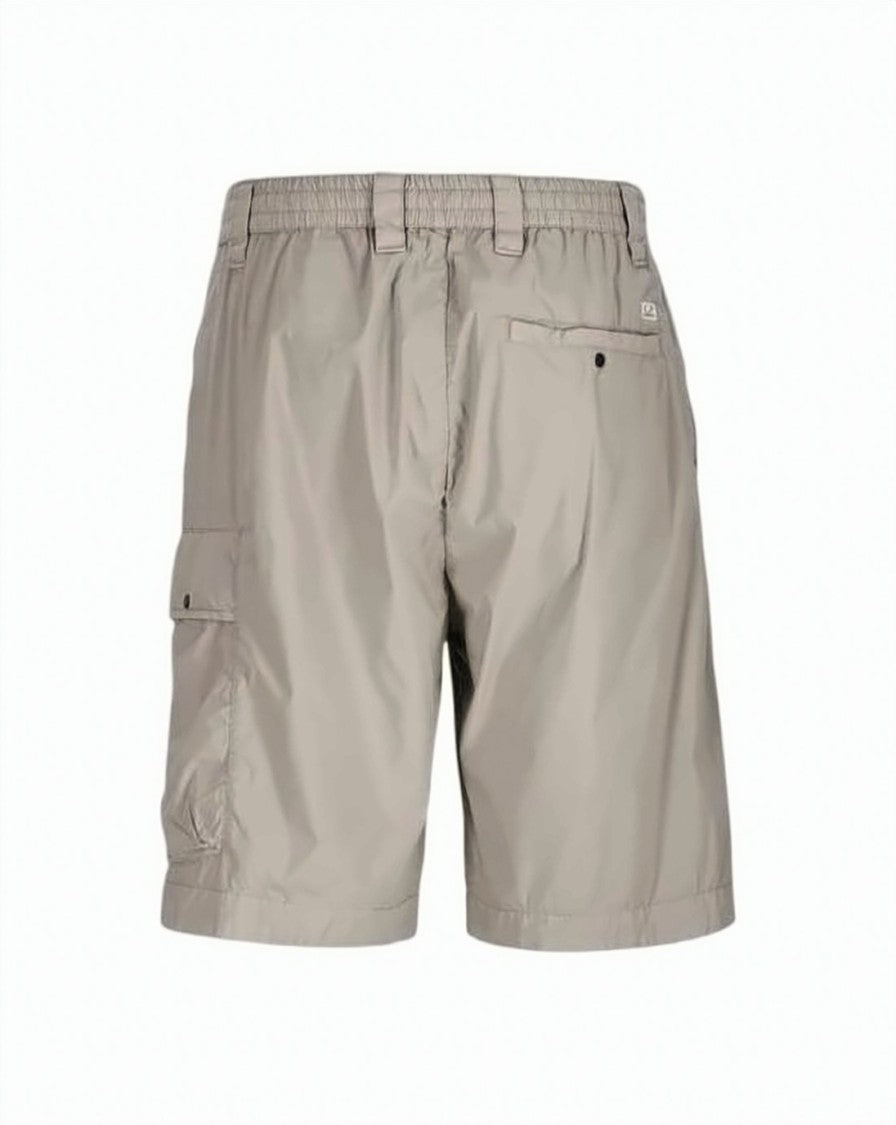 C.P. Company Minimalist Cotton-Blend Shorts With Functional Lens Detail