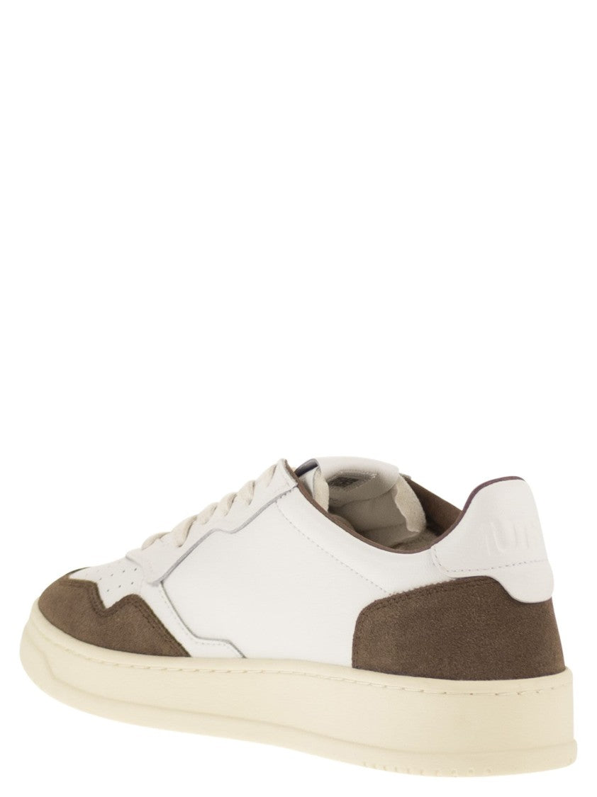 Autry Medalist Low - Leather And Suede Sneakers