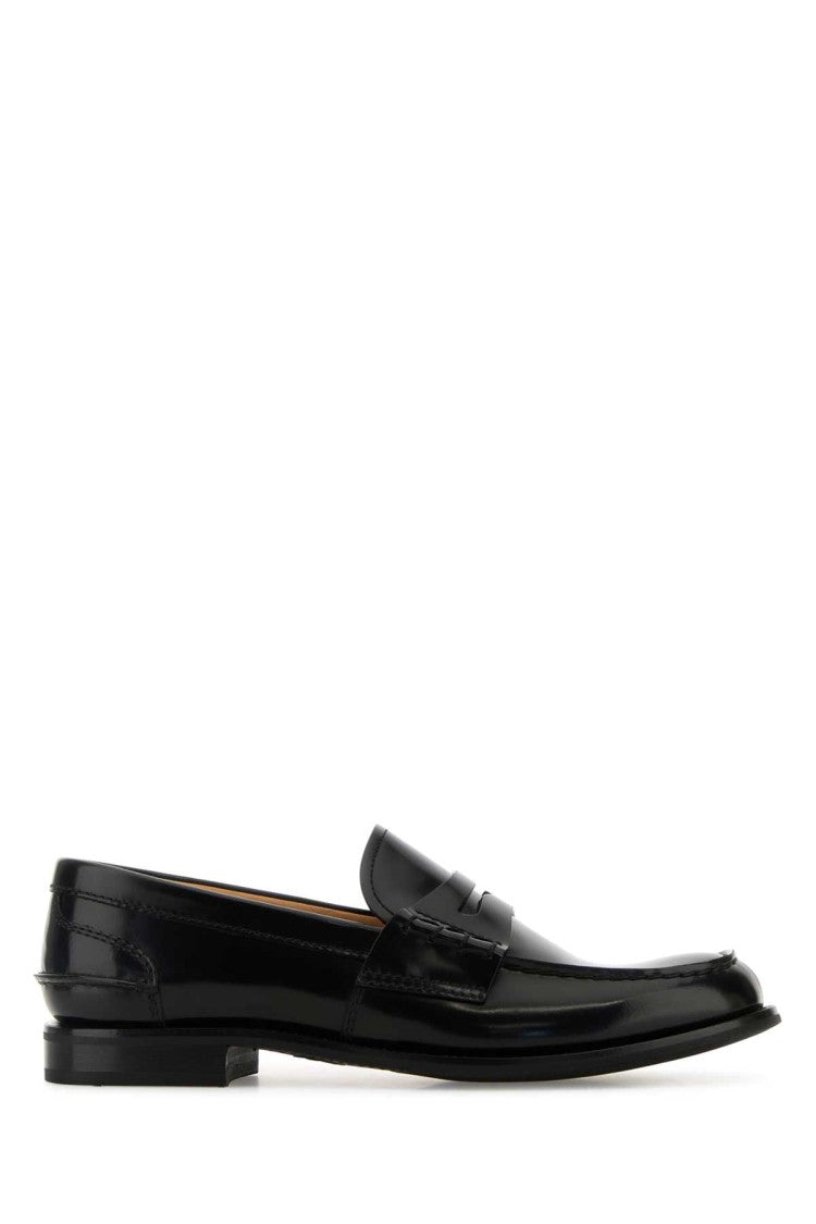 Church's Black Leather Pembley Loafers