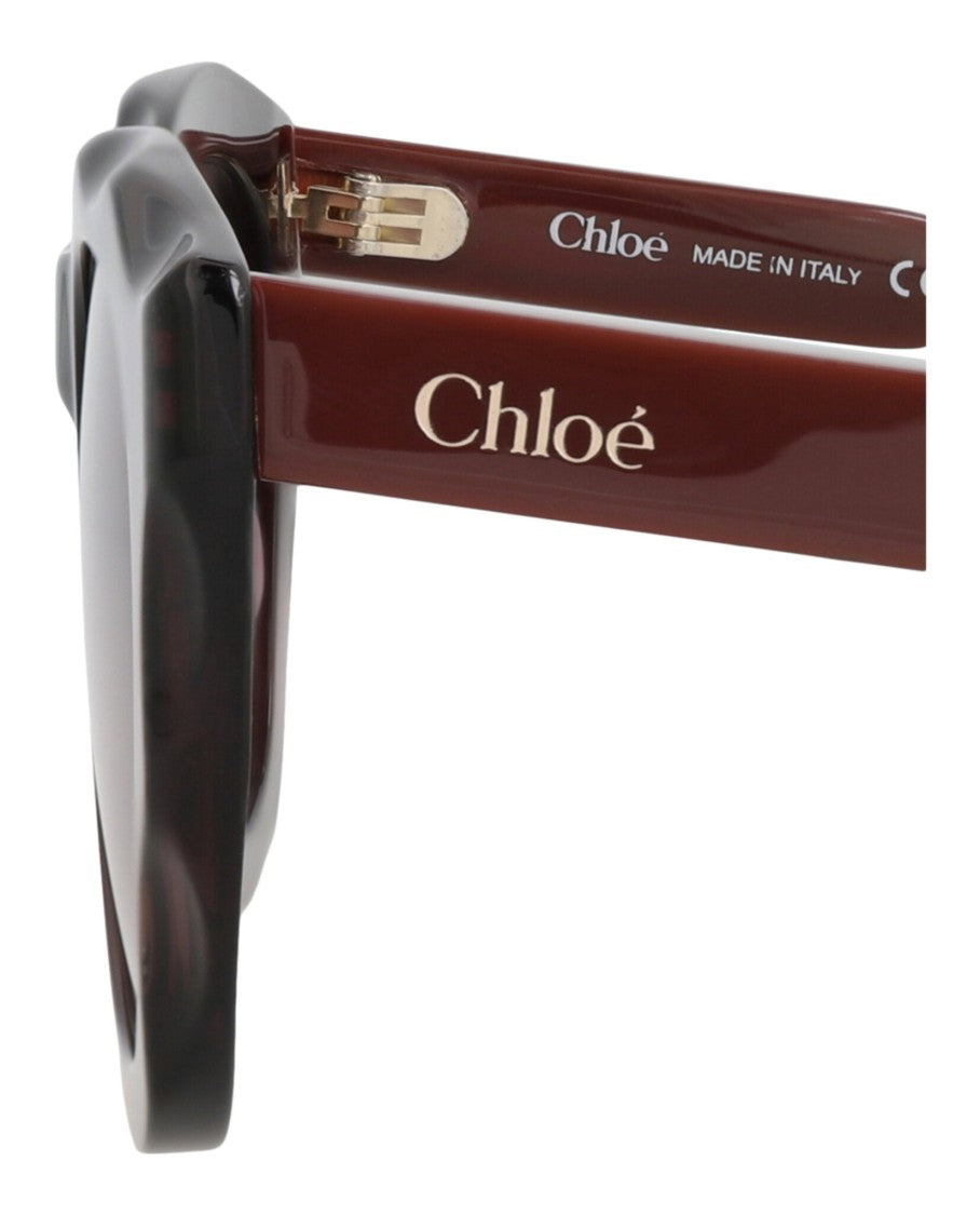 Chloé Round-Frame Recycled Acetate Sunglasses
