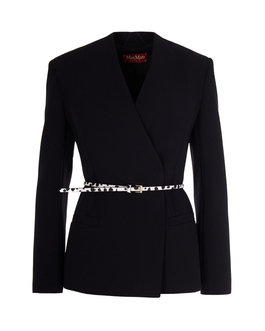 Max Mara Black Quinoa Jacket