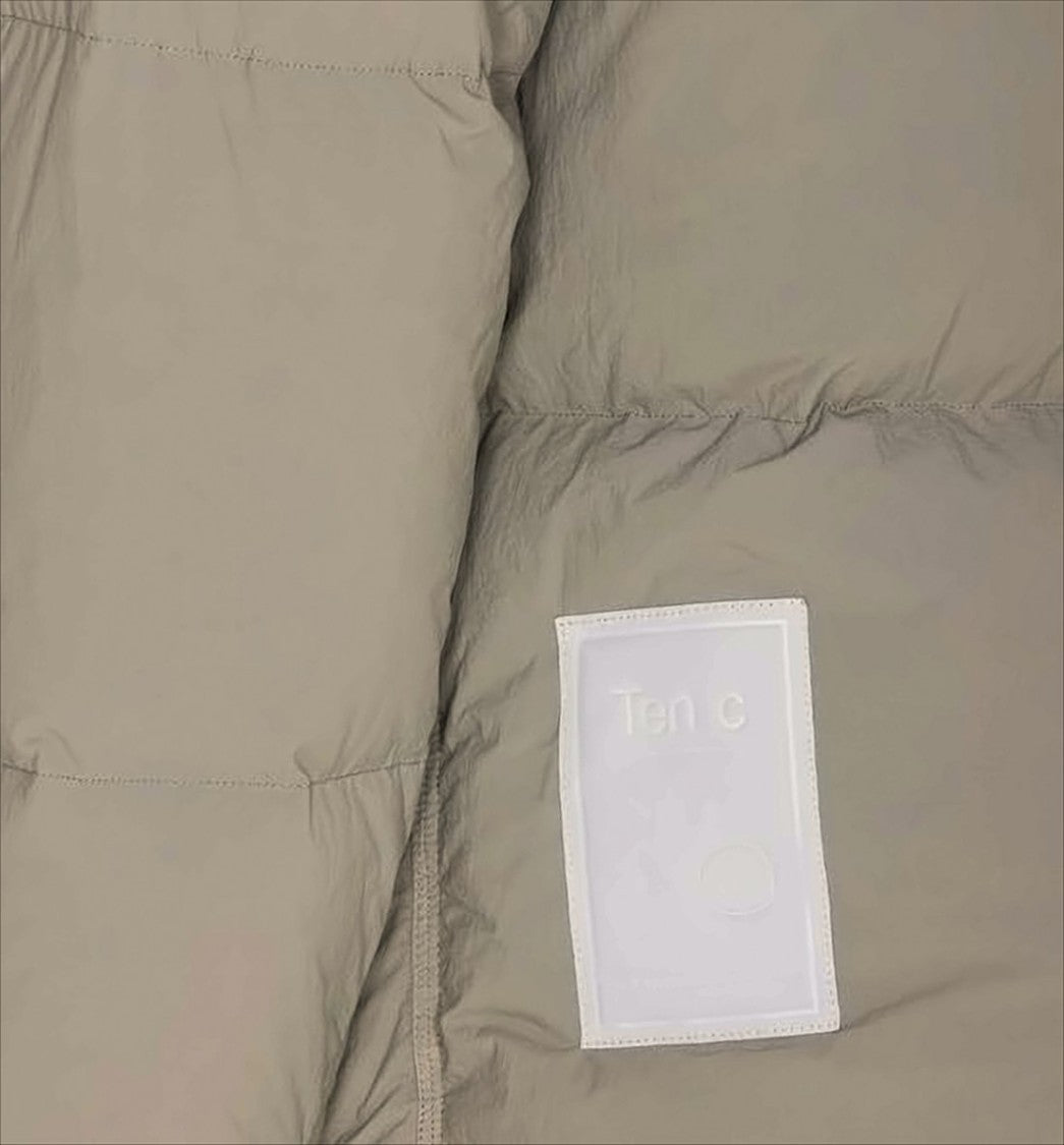 Ten C Quilted Down Jacket With High Collar