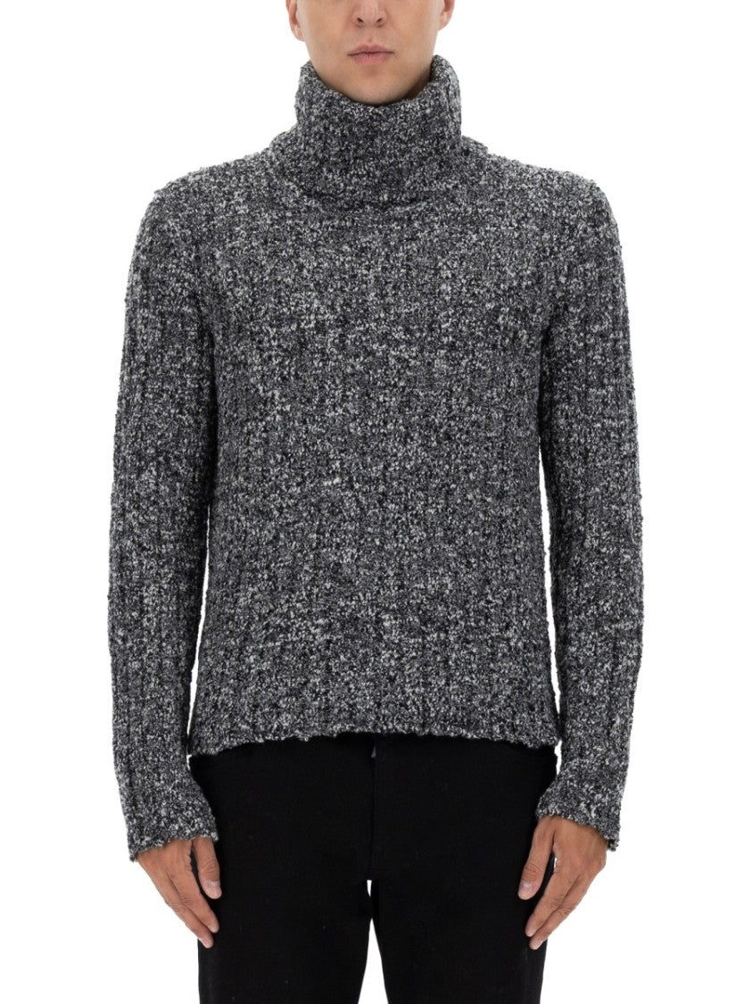Dolce & Gabbana Textured Knit Turtleneck Pullover