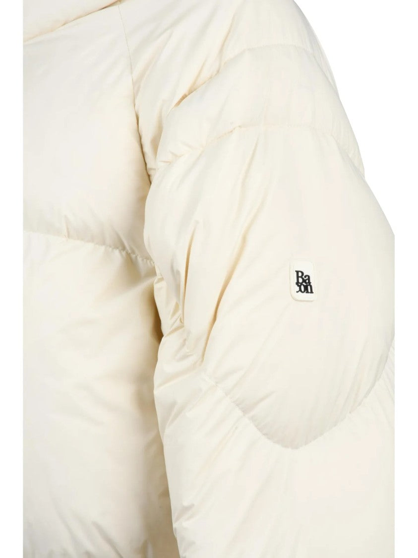 Bacon White Polyamide Owl Down Jacket