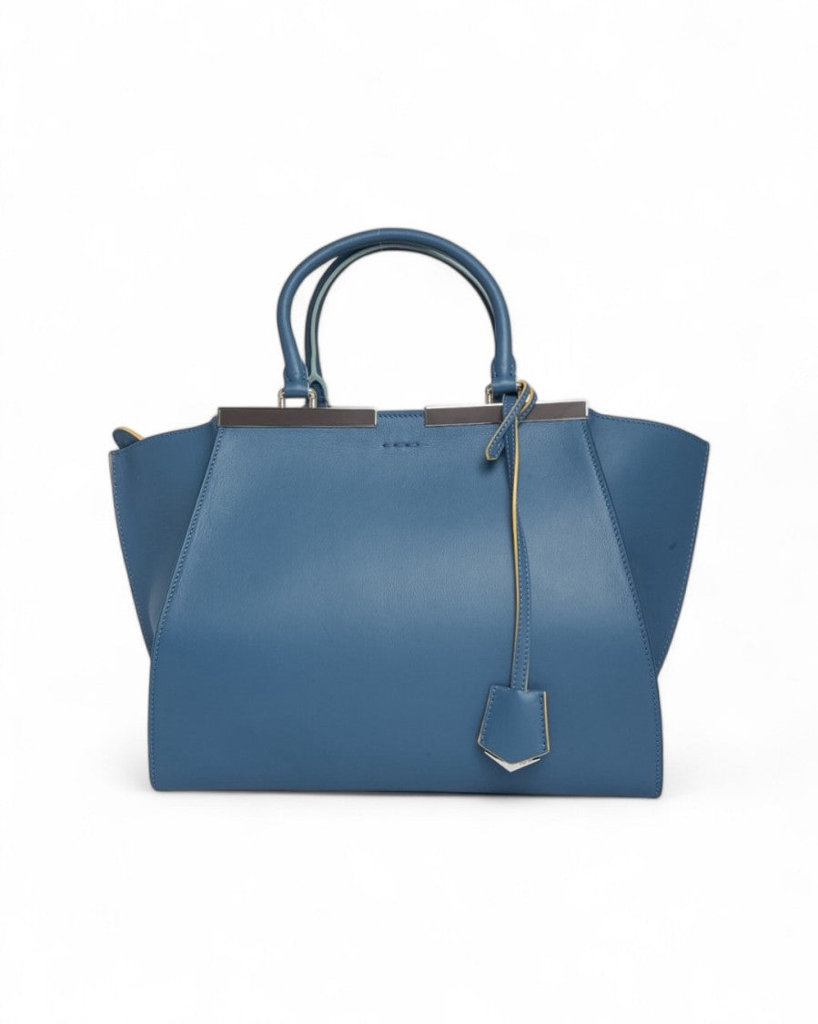 Fendi Cerulean Blue Structured Handbag