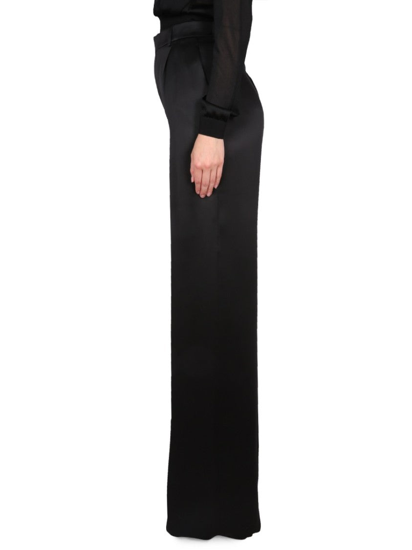 Saint Laurent Satin Flared Pants